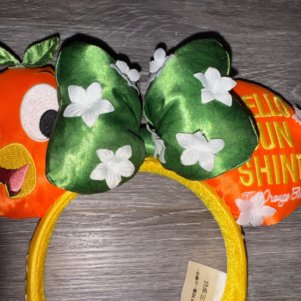 Disney Epcot Flower and Garden Festival Orange Bird Ears Headband - Picture 6 of 10